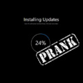 Fake Windows and macOS Updating Screen Prank