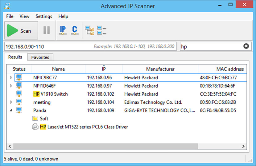 Advanced IP Scanner