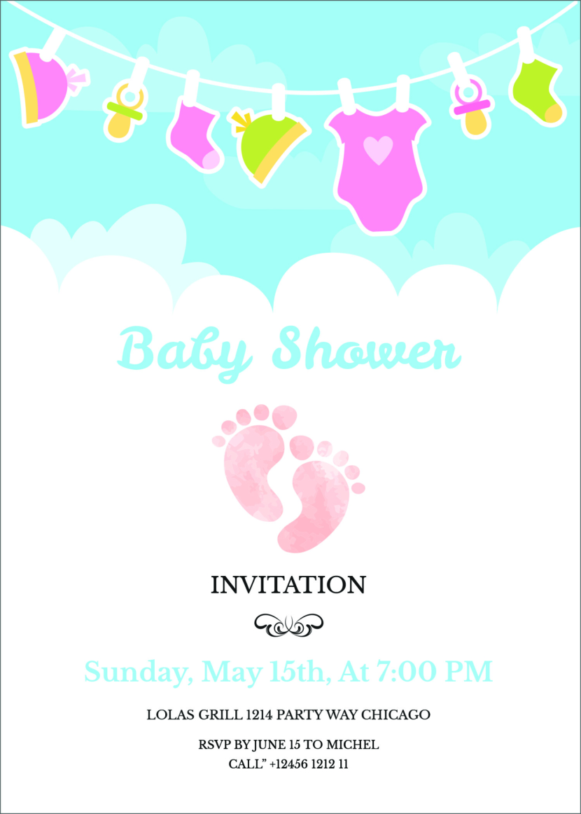 Baby Shower Invitation Template