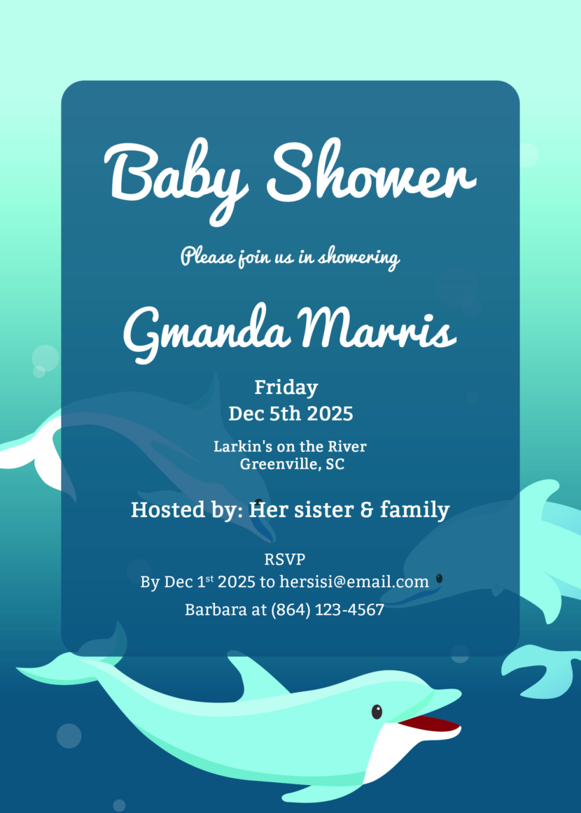 Printable Baby Shower Invitation Template