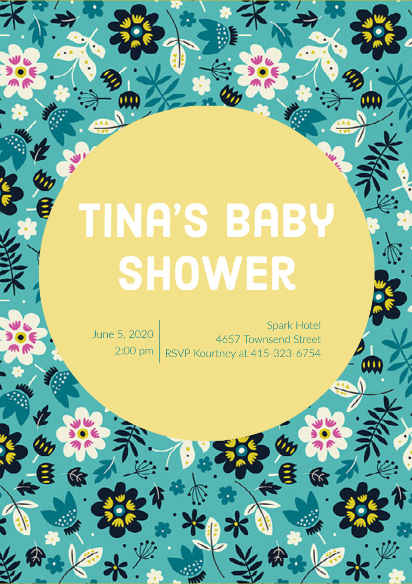 Baby Shower Invitation Card