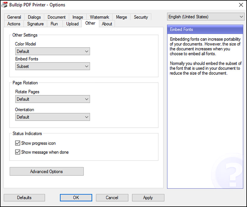 BullZip PDF Printer