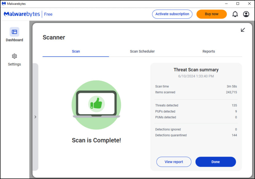 Malwarebytes Free